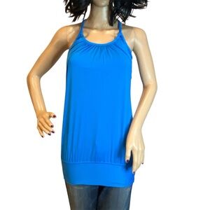 Lululemon No Limits Tank Top Workout Athletic Yoga Paisley Cornflower Sz 4? EUC